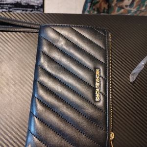 Michael Kors black wristlet